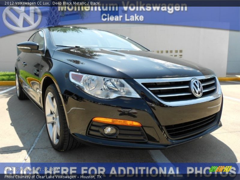 Deep Black Metallic / Black 2012 Volkswagen CC Lux