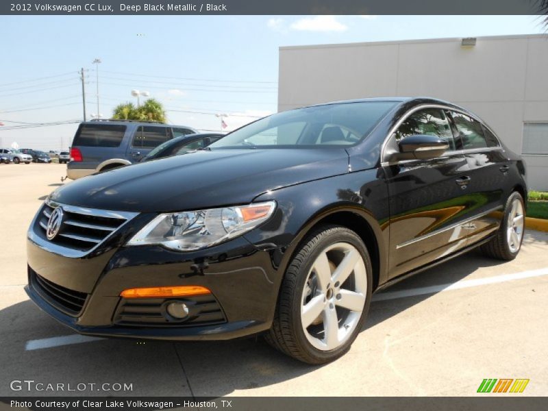 Deep Black Metallic / Black 2012 Volkswagen CC Lux