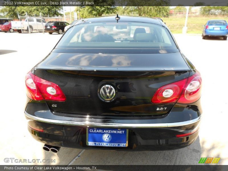Deep Black Metallic / Black 2012 Volkswagen CC Lux
