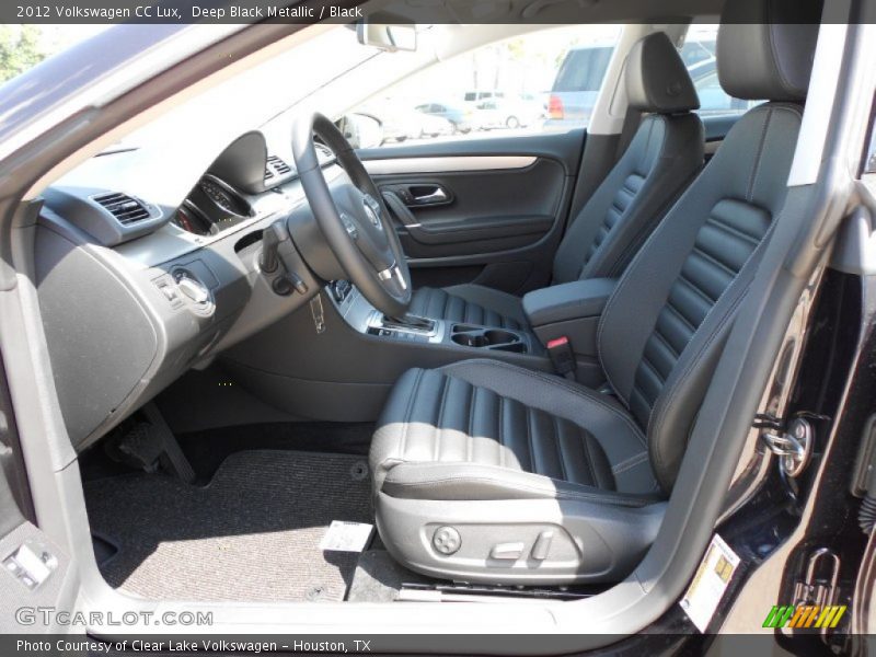 Deep Black Metallic / Black 2012 Volkswagen CC Lux