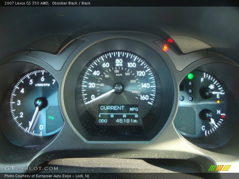 Obsidian Black / Black 2007 Lexus GS 350 AWD