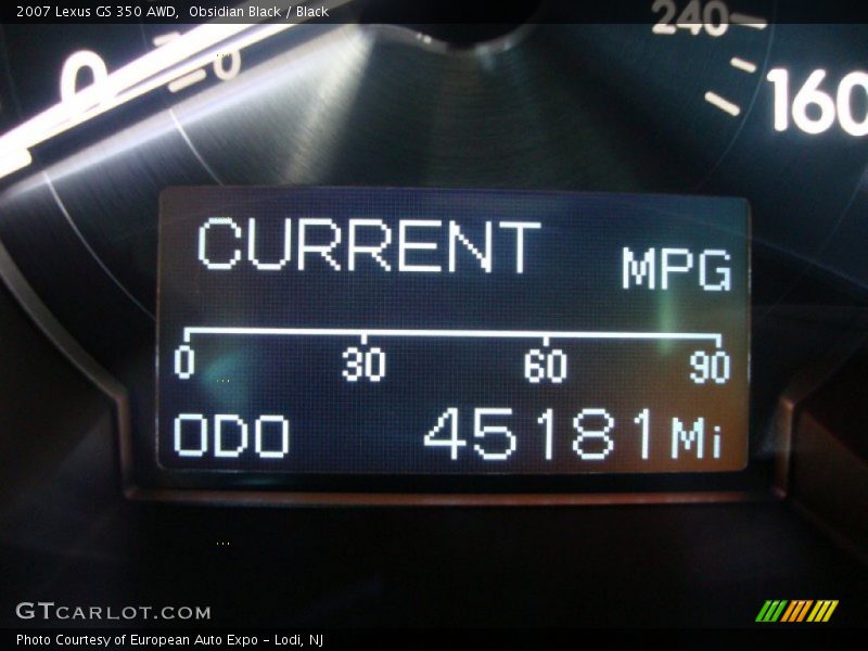 Obsidian Black / Black 2007 Lexus GS 350 AWD