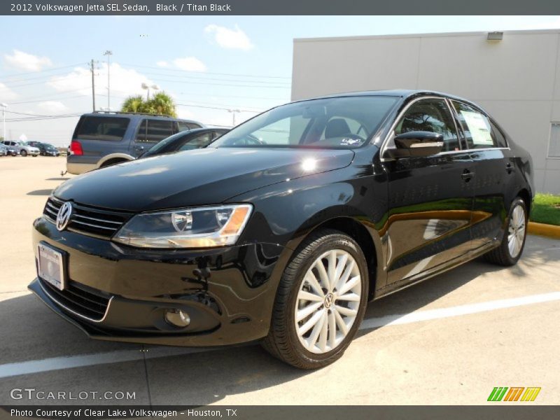 Black / Titan Black 2012 Volkswagen Jetta SEL Sedan