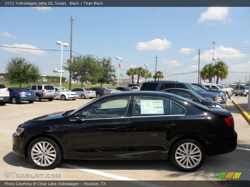 Black / Titan Black 2012 Volkswagen Jetta SEL Sedan