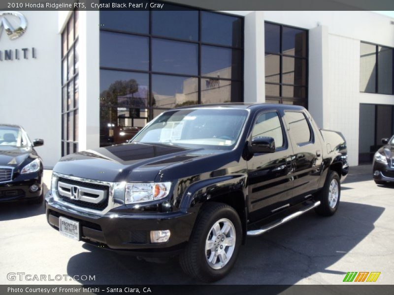 Crystal Black Pearl / Gray 2010 Honda Ridgeline RTS