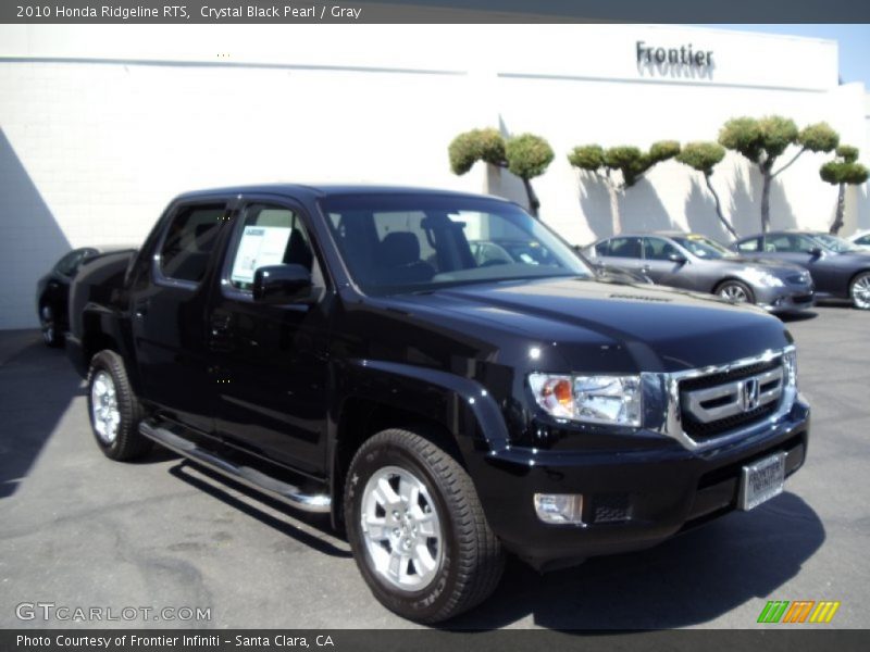 Crystal Black Pearl / Gray 2010 Honda Ridgeline RTS