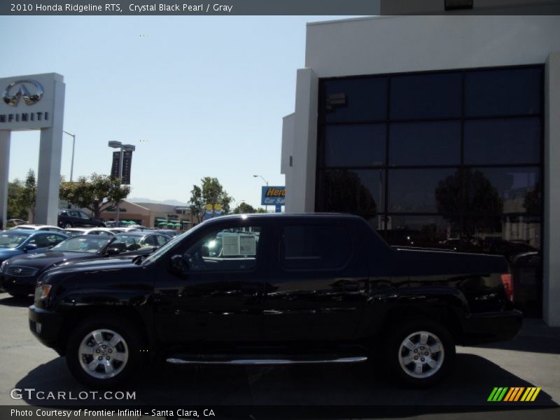Crystal Black Pearl / Gray 2010 Honda Ridgeline RTS