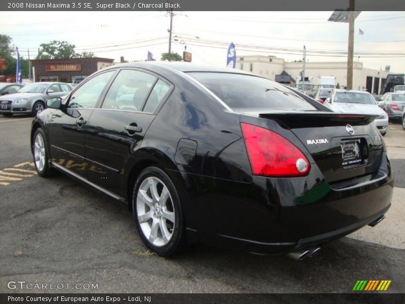 Super Black / Charcoal Black 2008 Nissan Maxima 3.5 SE