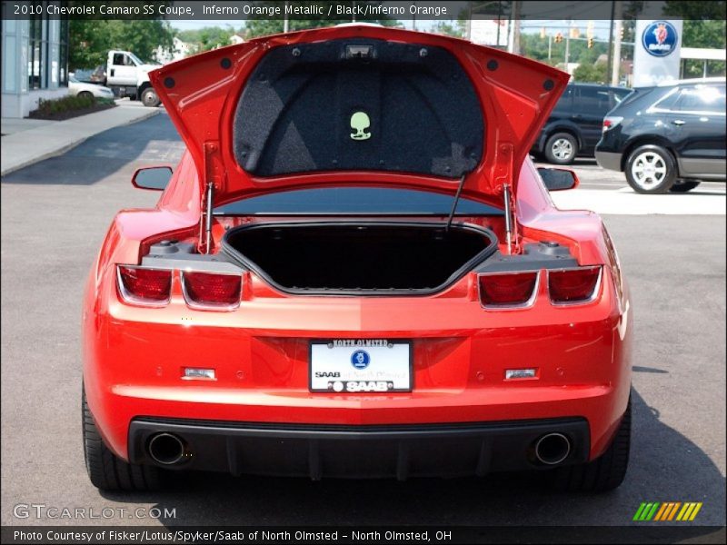 Inferno Orange Metallic / Black/Inferno Orange 2010 Chevrolet Camaro SS Coupe