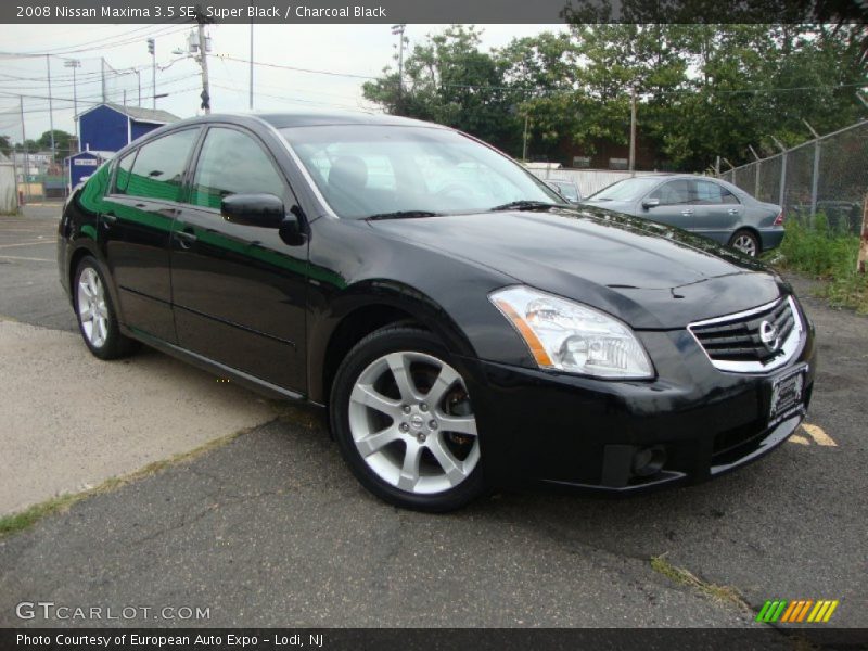 Super Black / Charcoal Black 2008 Nissan Maxima 3.5 SE
