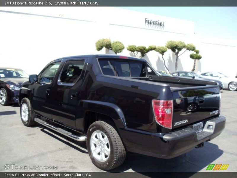 Crystal Black Pearl / Gray 2010 Honda Ridgeline RTS