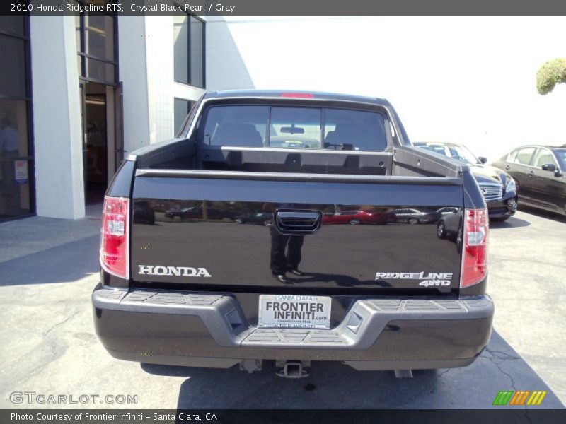 Crystal Black Pearl / Gray 2010 Honda Ridgeline RTS