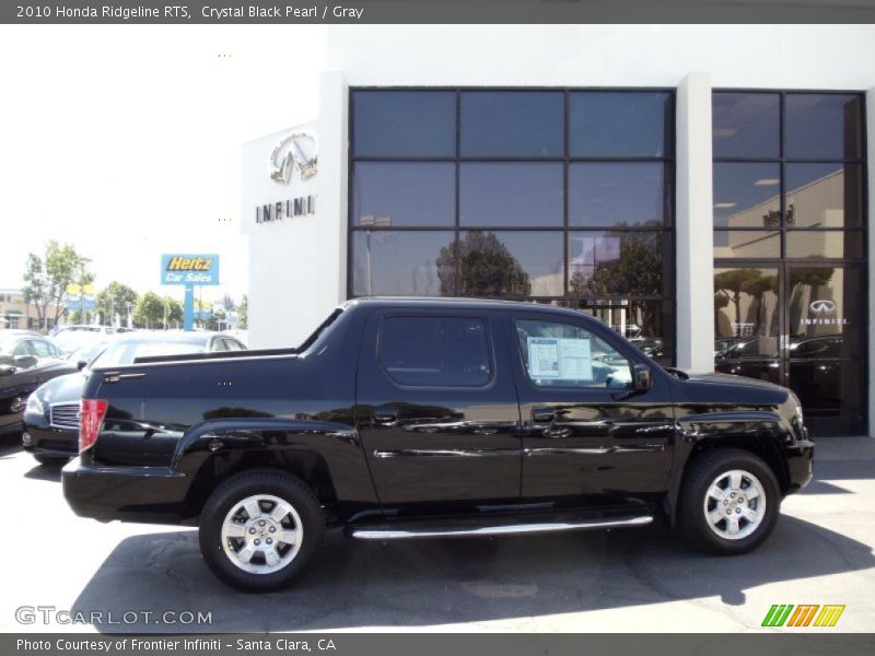 Crystal Black Pearl / Gray 2010 Honda Ridgeline RTS