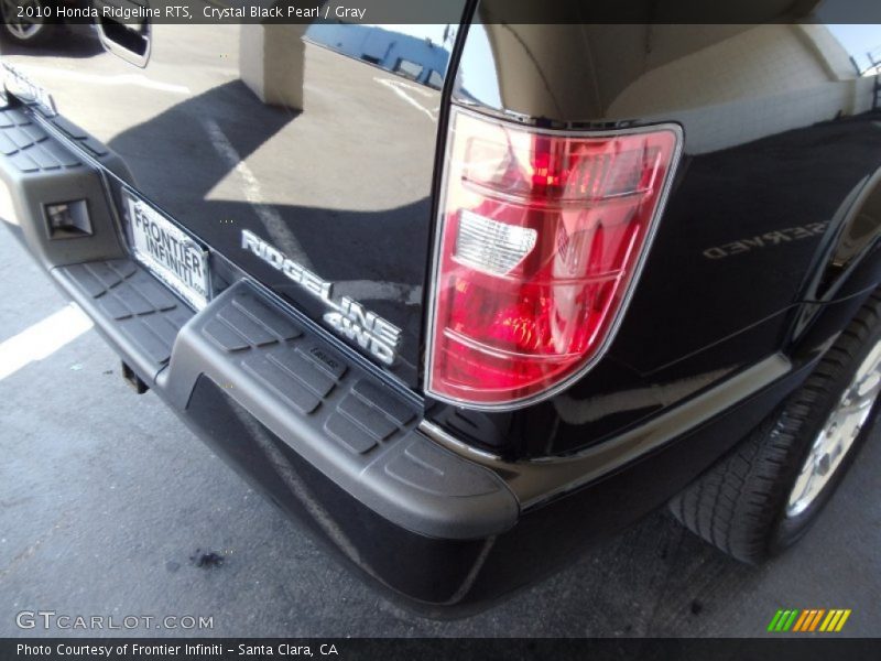 Crystal Black Pearl / Gray 2010 Honda Ridgeline RTS