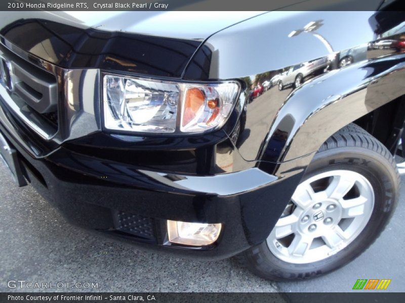 Crystal Black Pearl / Gray 2010 Honda Ridgeline RTS