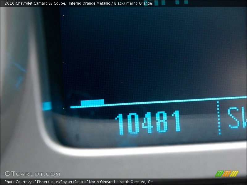 Inferno Orange Metallic / Black/Inferno Orange 2010 Chevrolet Camaro SS Coupe