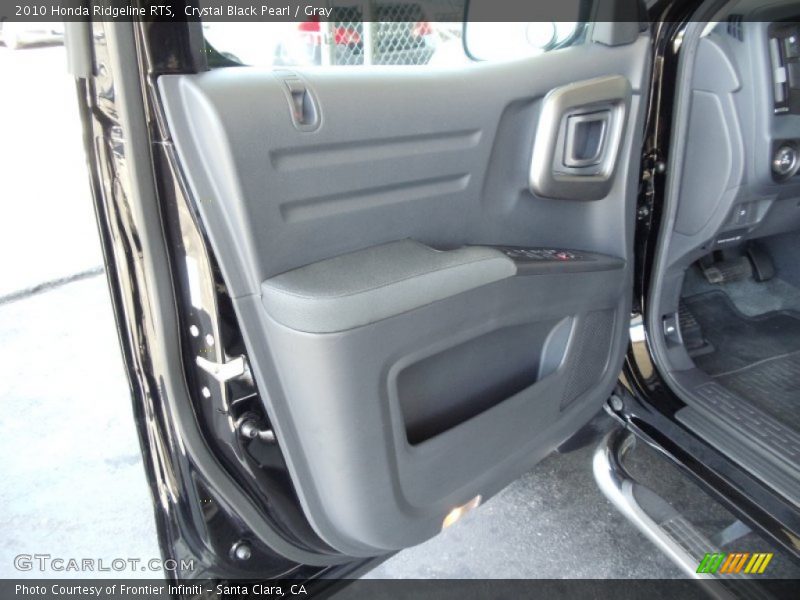 Crystal Black Pearl / Gray 2010 Honda Ridgeline RTS