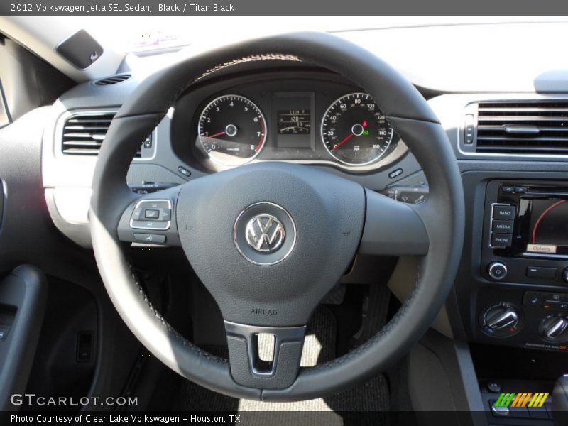 Black / Titan Black 2012 Volkswagen Jetta SEL Sedan