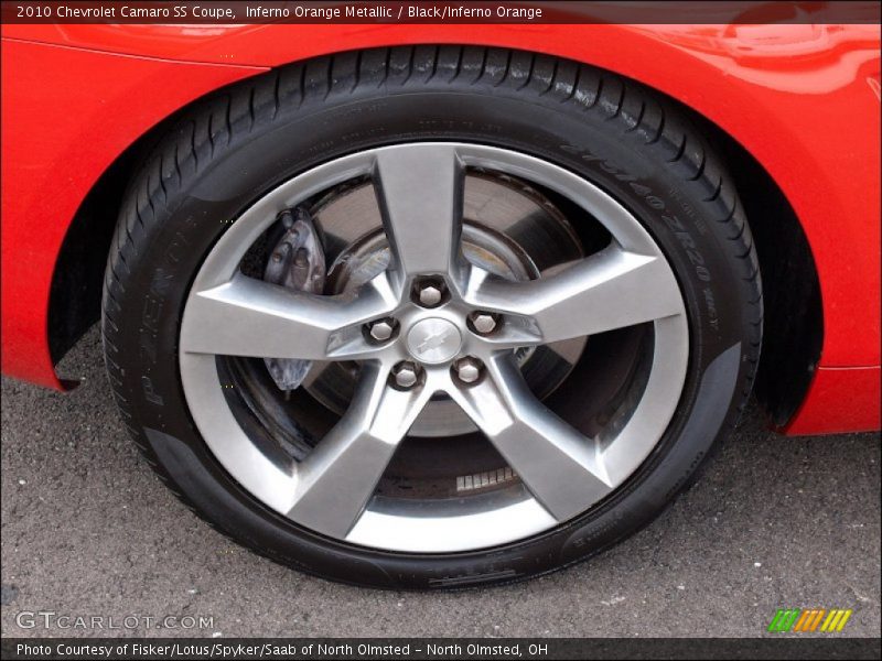 Inferno Orange Metallic / Black/Inferno Orange 2010 Chevrolet Camaro SS Coupe