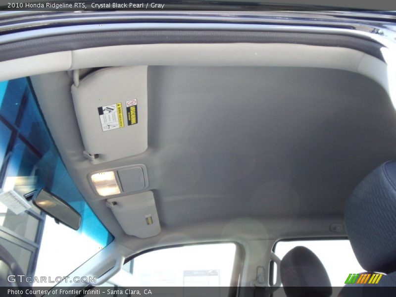 Crystal Black Pearl / Gray 2010 Honda Ridgeline RTS