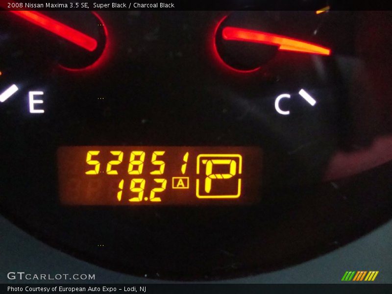 Super Black / Charcoal Black 2008 Nissan Maxima 3.5 SE