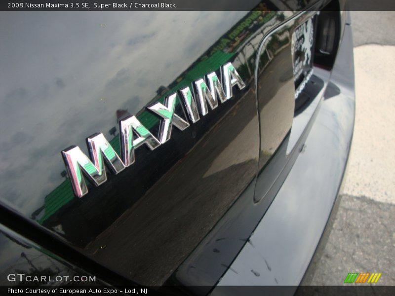 Super Black / Charcoal Black 2008 Nissan Maxima 3.5 SE