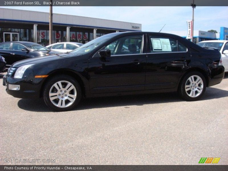 Black / Charcoal Black 2007 Ford Fusion SEL