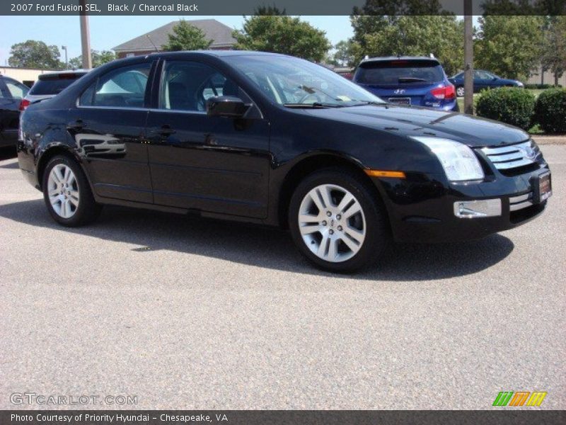 Black / Charcoal Black 2007 Ford Fusion SEL
