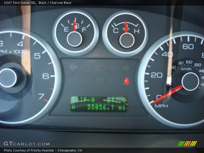 Black / Charcoal Black 2007 Ford Fusion SEL