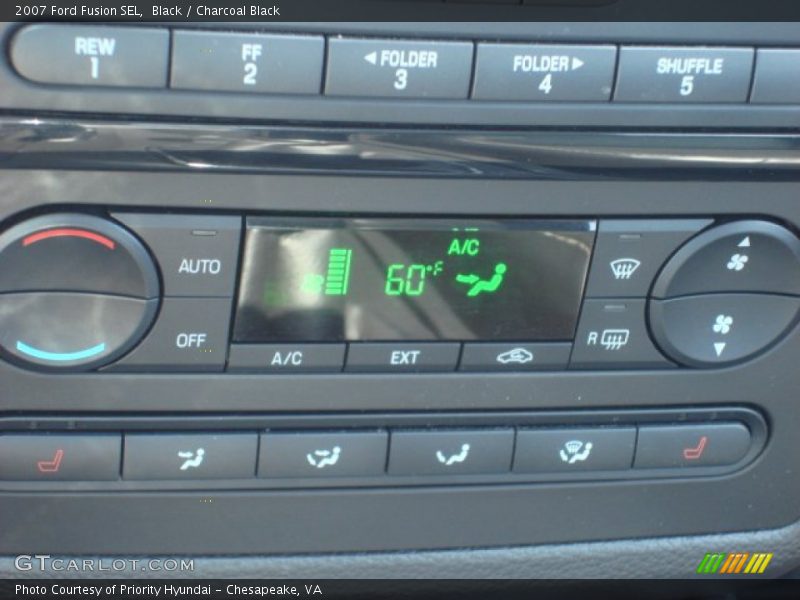 Black / Charcoal Black 2007 Ford Fusion SEL