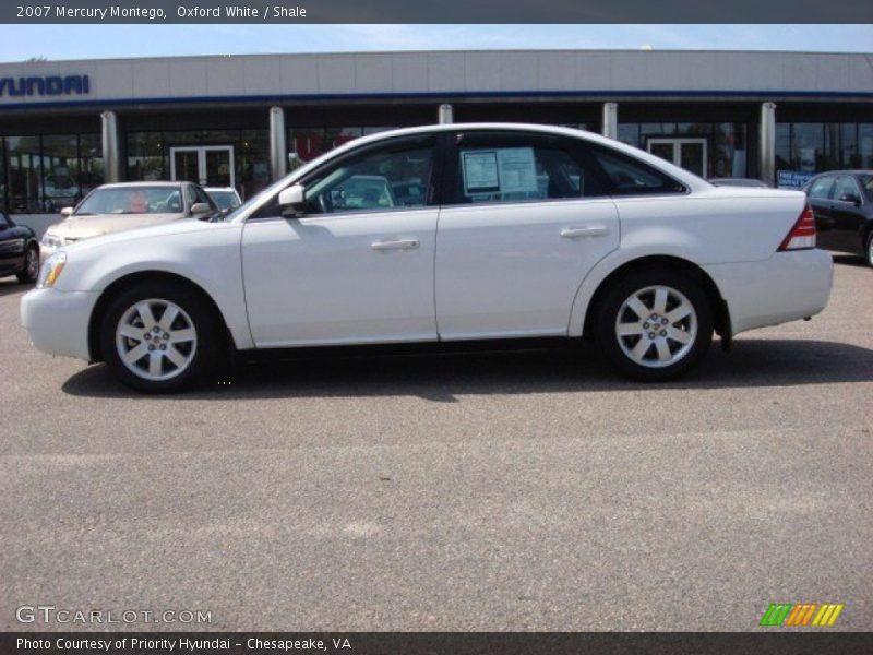 Oxford White / Shale 2007 Mercury Montego