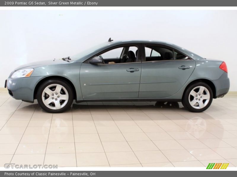 Silver Green Metallic / Ebony 2009 Pontiac G6 Sedan
