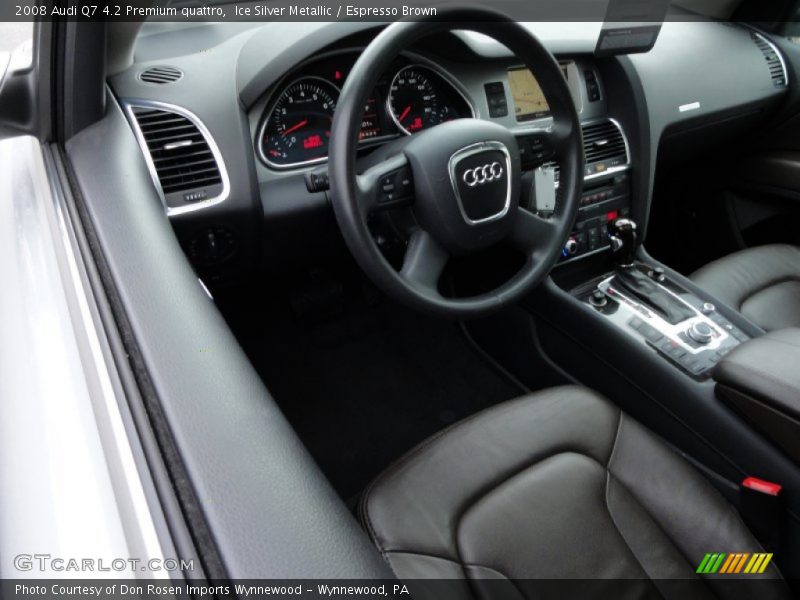 Ice Silver Metallic / Espresso Brown 2008 Audi Q7 4.2 Premium quattro