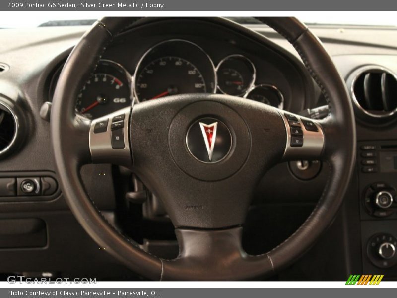 Silver Green Metallic / Ebony 2009 Pontiac G6 Sedan