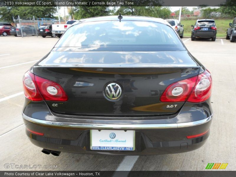 Island Grey Metallic / Cornsilk Beige Two Tone 2010 Volkswagen CC Sport