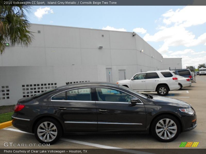 Island Grey Metallic / Cornsilk Beige Two Tone 2010 Volkswagen CC Sport
