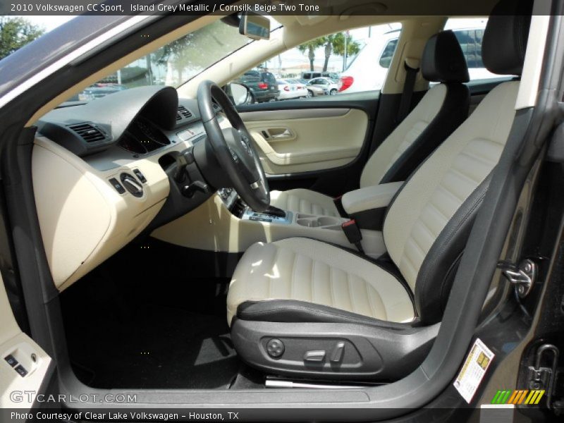 Island Grey Metallic / Cornsilk Beige Two Tone 2010 Volkswagen CC Sport