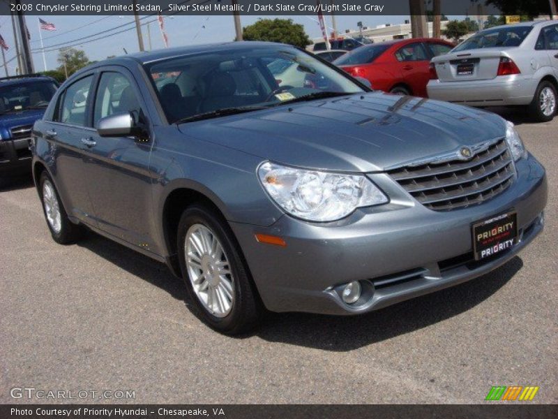 Silver Steel Metallic / Dark Slate Gray/Light Slate Gray 2008 Chrysler Sebring Limited Sedan