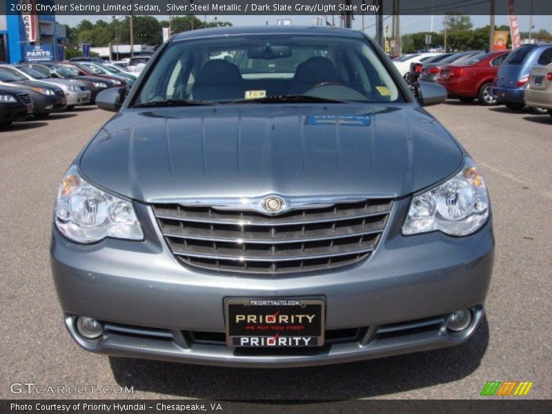 Silver Steel Metallic / Dark Slate Gray/Light Slate Gray 2008 Chrysler Sebring Limited Sedan