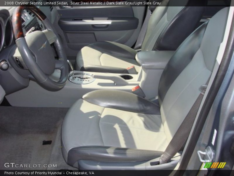  2008 Sebring Limited Sedan Dark Slate Gray/Light Slate Gray Interior