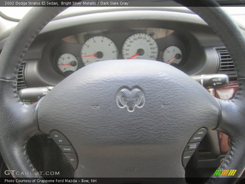 Bright Silver Metallic / Dark Slate Gray 2002 Dodge Stratus ES Sedan