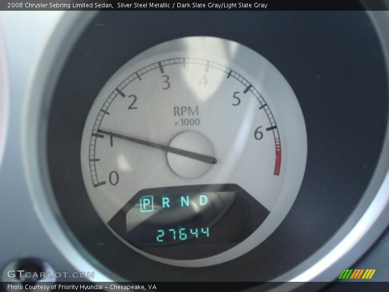 Silver Steel Metallic / Dark Slate Gray/Light Slate Gray 2008 Chrysler Sebring Limited Sedan