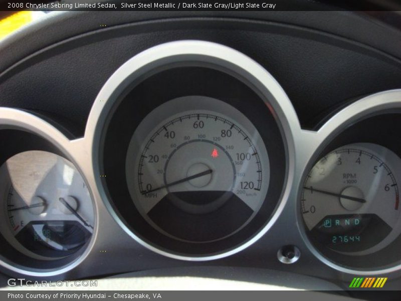  2008 Sebring Limited Sedan Limited Sedan Gauges