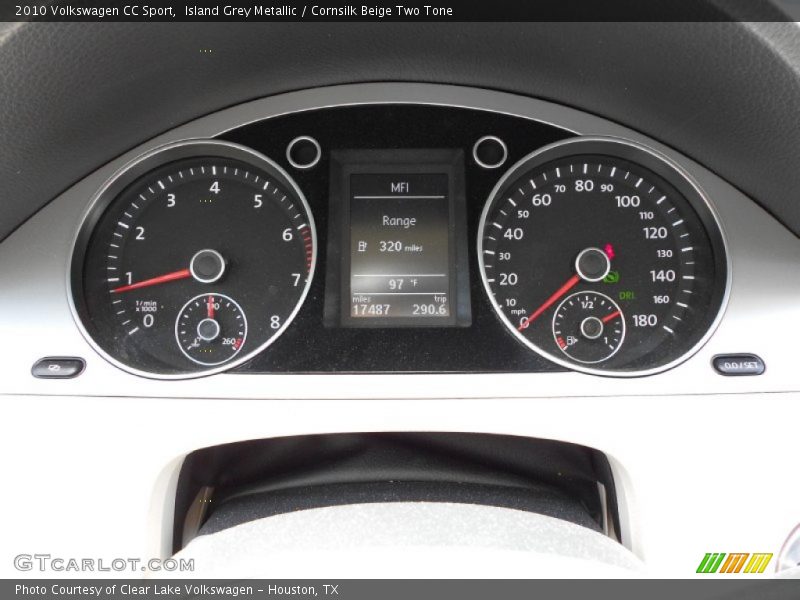 Island Grey Metallic / Cornsilk Beige Two Tone 2010 Volkswagen CC Sport