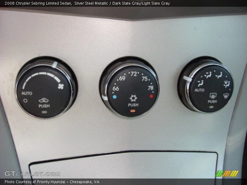Controls of 2008 Sebring Limited Sedan