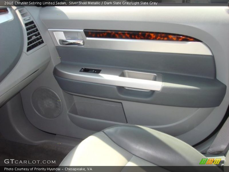Silver Steel Metallic / Dark Slate Gray/Light Slate Gray 2008 Chrysler Sebring Limited Sedan