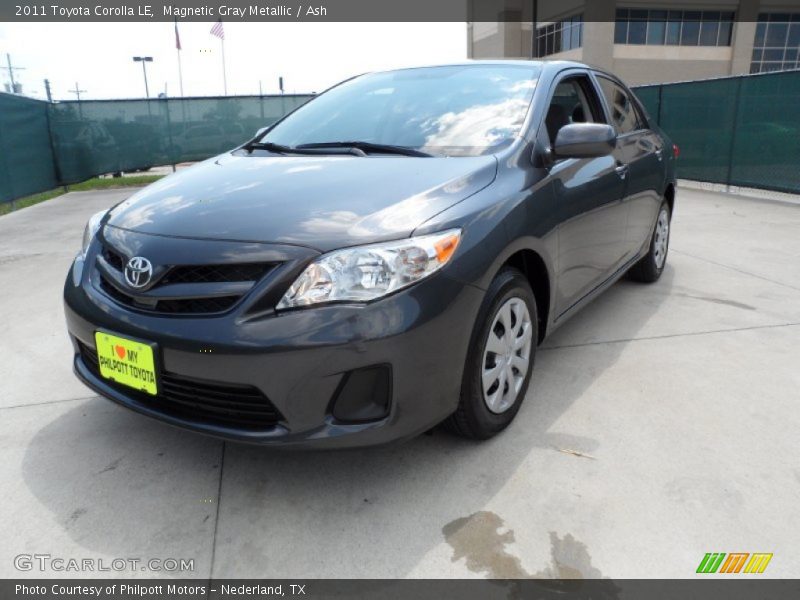 Magnetic Gray Metallic / Ash 2011 Toyota Corolla LE