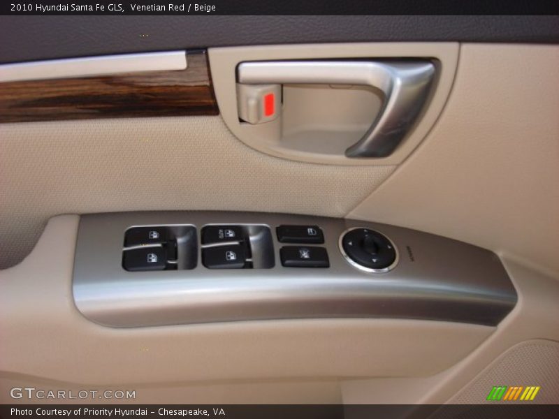 Venetian Red / Beige 2010 Hyundai Santa Fe GLS