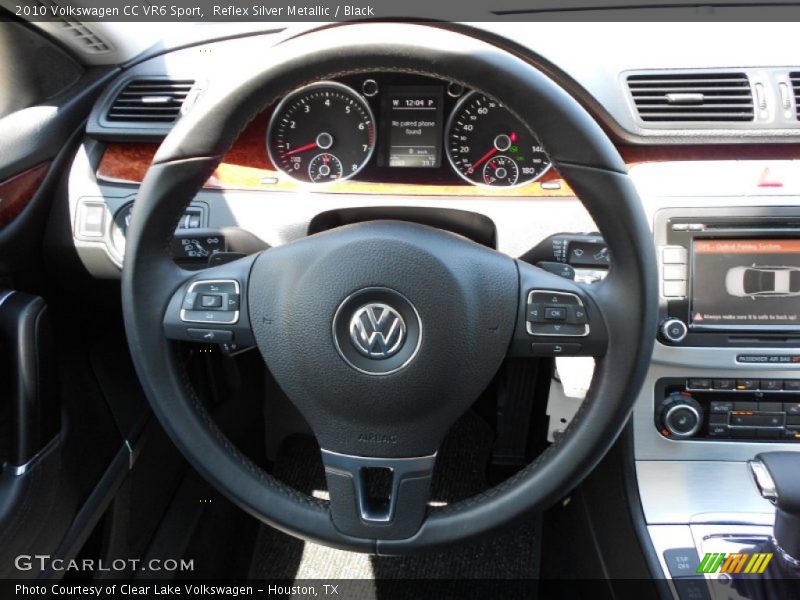 Reflex Silver Metallic / Black 2010 Volkswagen CC VR6 Sport