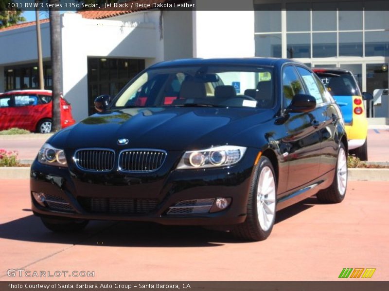 Jet Black / Beige Dakota Leather 2011 BMW 3 Series 335d Sedan
